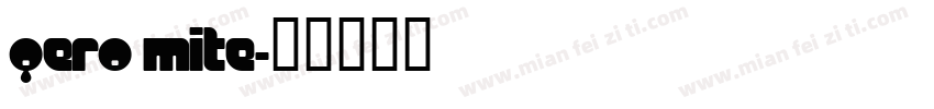 Qero Mite字体转换